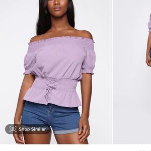 Off the shoulder top